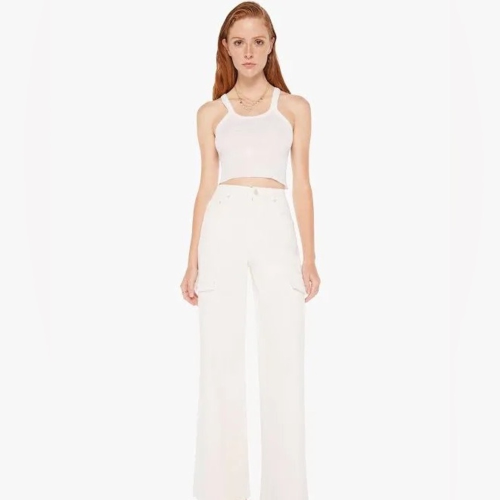 MOTHER Women's White Flare & Wide Leg Jeans